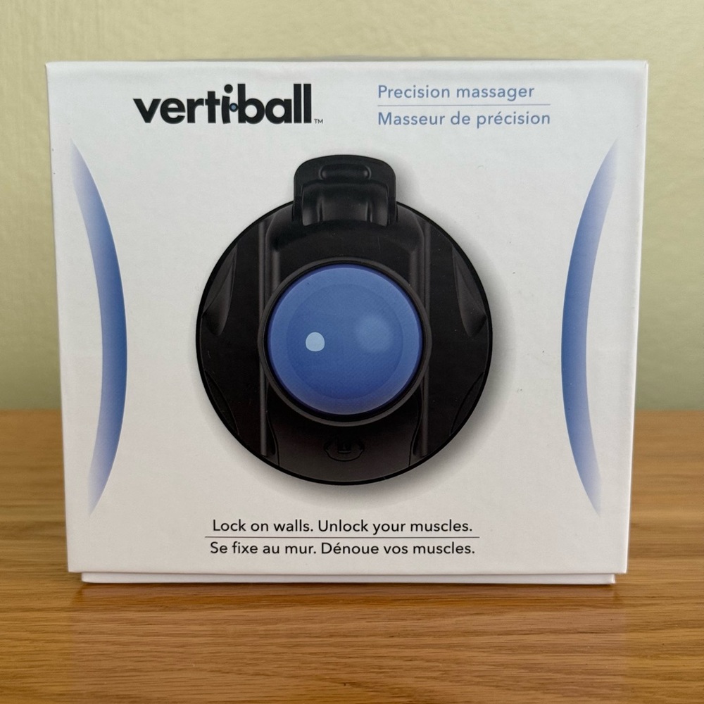 Vertiball Precision Massager in Black and Blue